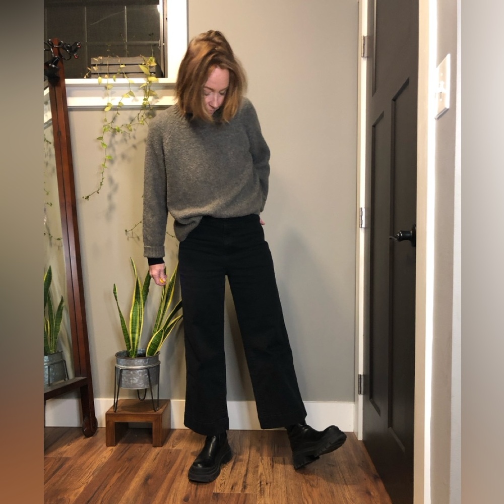 Gap high rise wide leg crop